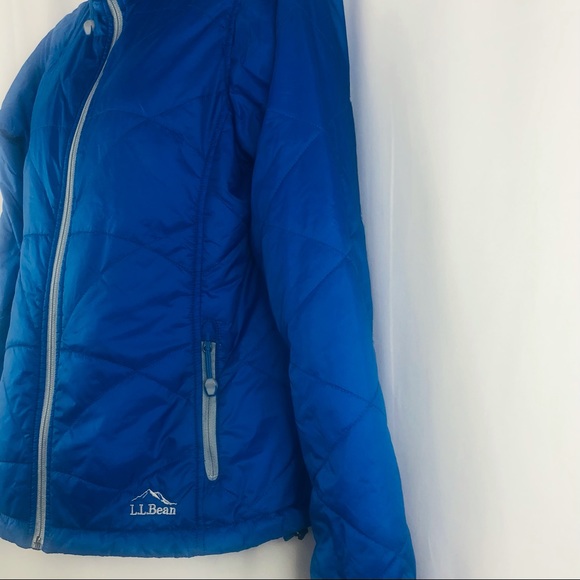 L.L.Bean quilted zip front jacket pockets XSP - Picture 5 of 16